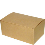 Natural Brown Kraft Stackable Meal Boxes - 8 x 4.88 x 3.5"