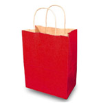 Really Red Small Paper Shopping Bags 8 x 4.75 x 10.5"