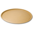 16" SOLUT! Natural Brown Kraft 100% Recyclable Catering Trays