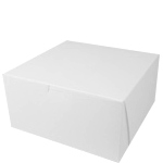 12 X 12 X 6 White 1-Pc. Lock-Corner Bakery Box