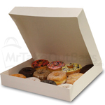 15 x 11-1/2 x 2-1/4" - Premium White Donut Bakery Box - Automatic One-Piece Design