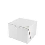 5.5 x 5.5 x 4" White Bakery Boxes