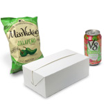 White Disposable Take Out Lunch Boxes - 8-7/8 x 4-7/8 x 3-1/16 in.