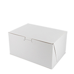 8 x 5.5 x 4" White Bakery Boxes