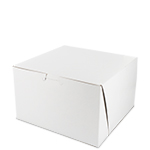 8 x 8 x 5" White Cake Bakery Boxes