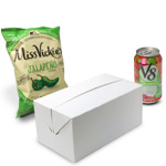 White Disposable Take Out Lunch Boxes  - 9 x 5 x 4 in.