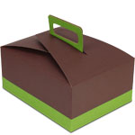 Takeout Box with Handle - Enviromint Design - 100% Recycled - 9 x 7 x 4 in.