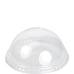 Clear Dome Lid for 5 oz. Green Fiesta Paper Ice Cream Cups