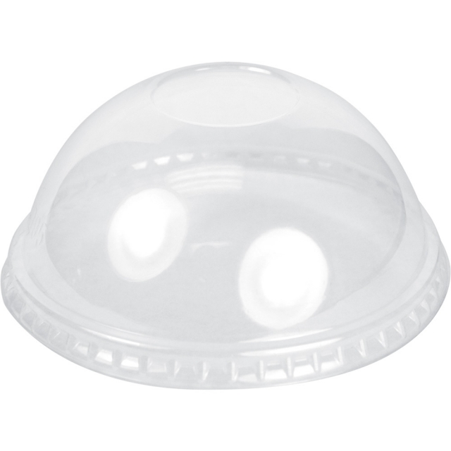 Clear Dome Lid for 5 oz. Green Fiesta Paper Ice Cream Cups