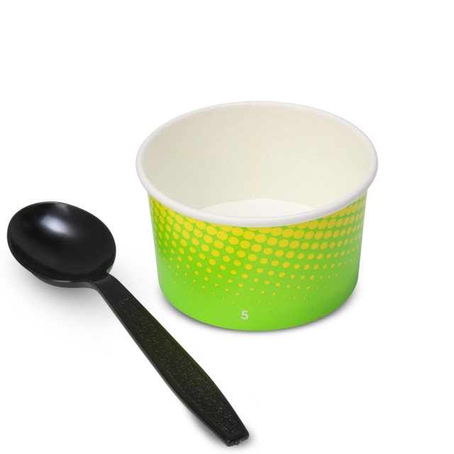 Green Fiesta Paper Ice Cream Cups - 5 oz.