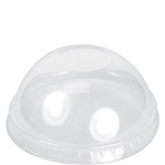 Clear Dome Lid for 8 oz. Pink Fiesta Paper Ice Cream Cups