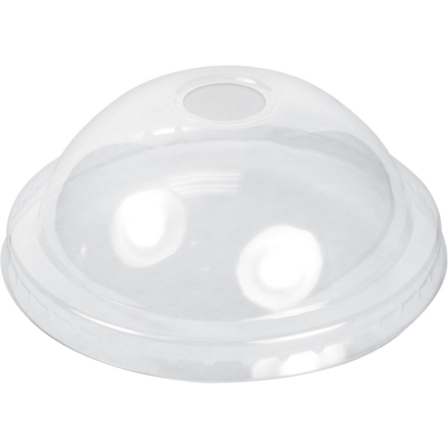 Clear Dome Lid with Hole for 12, 16 oz. Fiesta Paper Ice Cream Cups