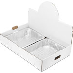 Full Pan Catering Tray Pop Up Display - White