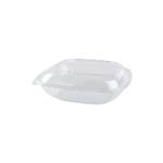80 oz. 10.75 x 10.75 x 2.5 in. Extra Large Width Square Clear PET Bowl