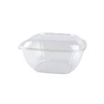160 oz. 10.75 x 10.75 x 4.375 in. Extra Large Width Square Clear PET Bowl