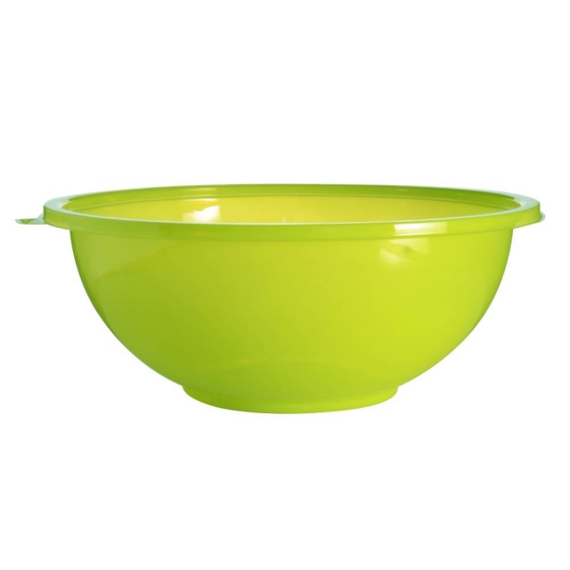 64 oz. Round  Green PET Salad Bowl