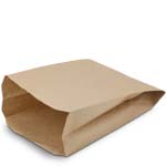 Brown Natural Kraft Paper Bread Bag - 8.5 x 4.5 x 14 in.