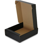Black Linen Corrugated Mailer Boxes - 11 x 3-1/2 x 13-3/8 in.