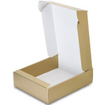 Gold Linen Corrugated Mailer Boxes - 11 x 3-1/2 x 13-3/8 in.