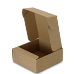 Natural Brown Kraft Corrugated Mailer Boxes - 7-5/8 x 8 x 3-1/4 in.