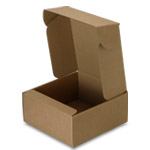 Natural Brown Kraft Corrugated Mailer Boxes - 8-3/4 x 9 x 4 in.