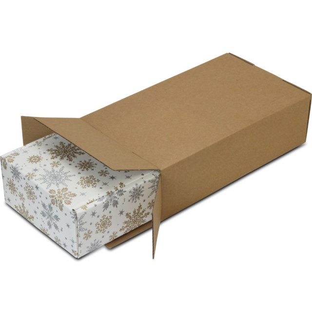 Natural Brown Kraft Protective Shipping Cover for - BF2 Corrugated Mailer Boxes - 8-1/4 x 14 x 4 in.