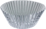 Regular Cupcake 2 oz. Silver Fluted Paper Baking Cups