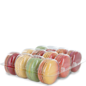 12 Macaron Clear Rectangular Insert | Macaron Boxes Containers and ...