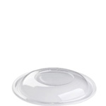 Clear Dome Lid for Sabert 80 oz. Large Black Round Bowl