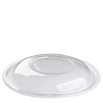 Clear Dome Lid for Sabert 160 oz. Large Black Round Bowl