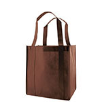 Chocolate Reusable Grocery Bag w/ handle - 12 x 8 x 13 in.