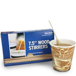 Wood Coffee Stirrers - 7.5 in.