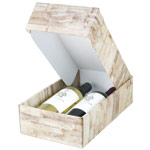 Barn Wood Two Bottle Wine Gift Box