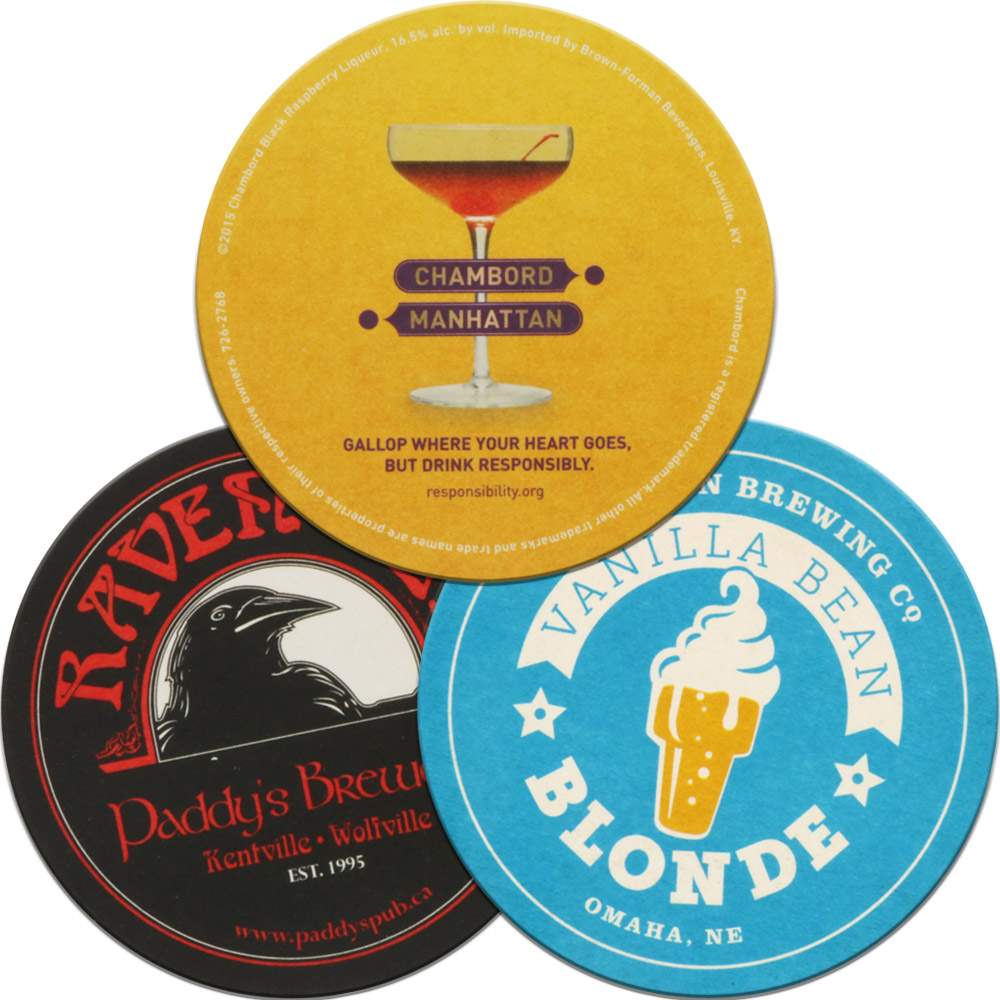 Custom Drink Coasters & Logo Coasters