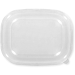 Clear Plastic Lid for Rectangular Grab 'n Go Containers - 32 and 64 oz.