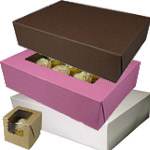 Solid Color Cupcake Boxes