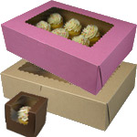 Cupcake Boxes with Window - 100% Recycled Material