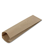 Brown Kraft Recycled Merchandise Bags for Bread or Wine Bottle - 5 x 2 x 16"