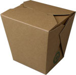 Brown Kraft Microwaveable Chinese Take Out Boxes