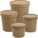 Kraft Paper Soup Containers