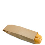 Kraft Paper Bread Bags with Mirco-Perforations - 5.375 x 3.25 x 18 in.