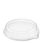 Clear Plastic Lid for 16 oz. Compostable Fiber Bowls
