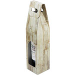 Barn Wood Single Bottle Wine Carrier Boxes