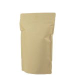 Kraft Coffee Stand Up Pouch with Zip-seal 8 oz.