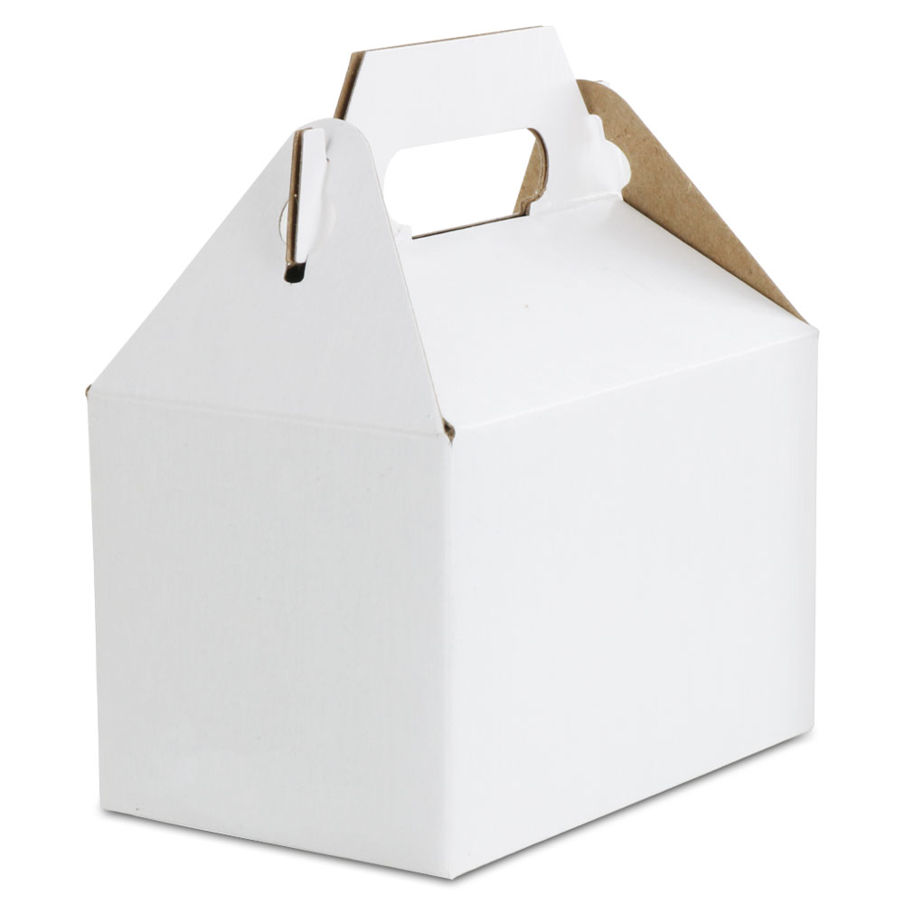 White Gable Boxes | Wholesale Barn Boxes | MrTakeOutBags