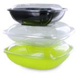 Square Plastic Bowls