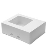Tamper Evident Take Out Boxes with Window - 9-1/4 x 7-3/8 x 3-1/8 in.