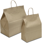 Tamper Resistant Paper Take Out Bags
