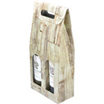 Barn Wood Two Bottle Wine Carrier Boxes