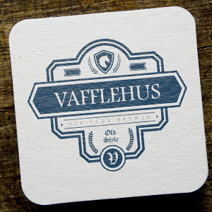 vafflehus beer coaster
